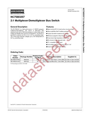 NC7SB3257L6X datasheet  